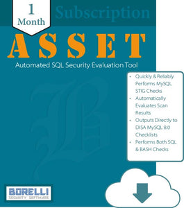 ASSET for MySQL - Automated SQL Security Evaluation Tool (1M - Single Seat, Single CAL)